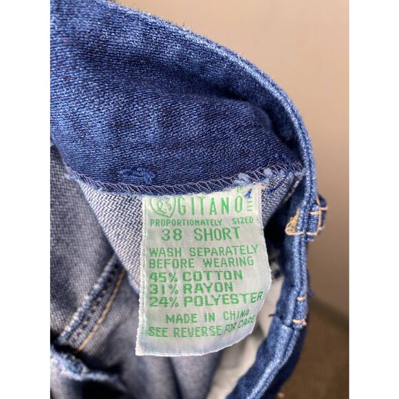 Gitano Vintage Cropped Jeans 38 S  - blue, 1980s - Picture 8 of 8